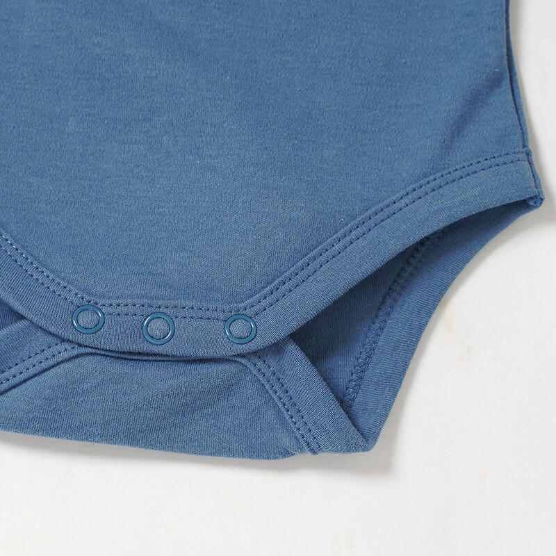 Organic Summer Plain Cotton Baby Onesie Bodysuit Lap Shoulder